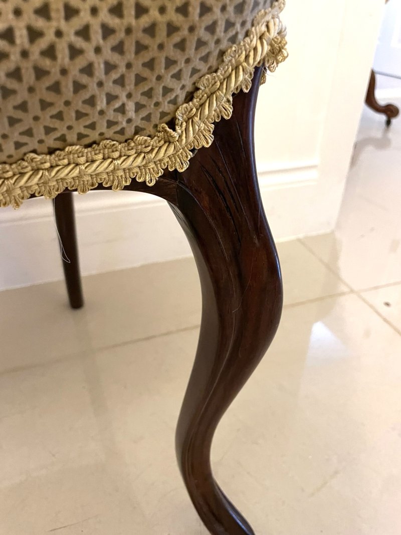 Set of 6 Antique Victorian Quality Rosewood Dining Chairs - Image 15